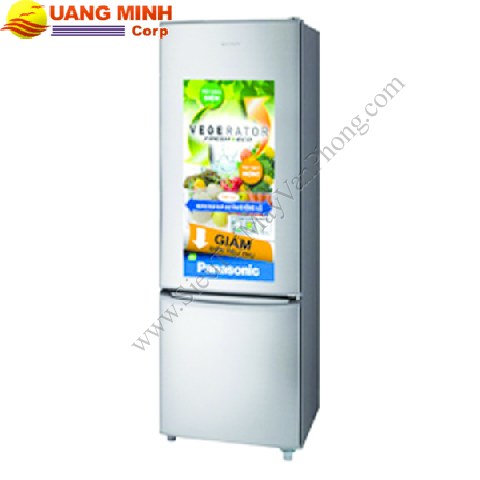 Tủ lạnh Panasonic NRBU344MS , Net 299L Gross 343 L, xám bạc