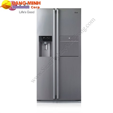 Tủ lạnh SBS LG GRP217BSN 567L,Thép, Minibar/Lấy đá ngoài/KTS